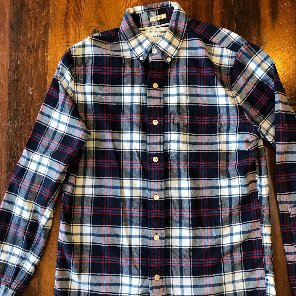 Abercrombie Plaid Shirt - Mens small